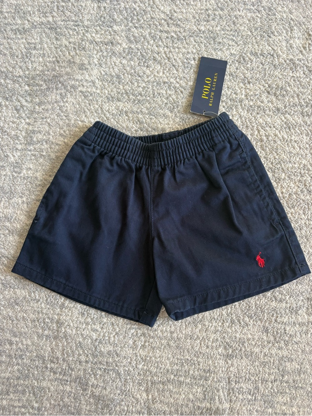 Polo by Ralph Lauren Navy Elastic Waist Shorts
